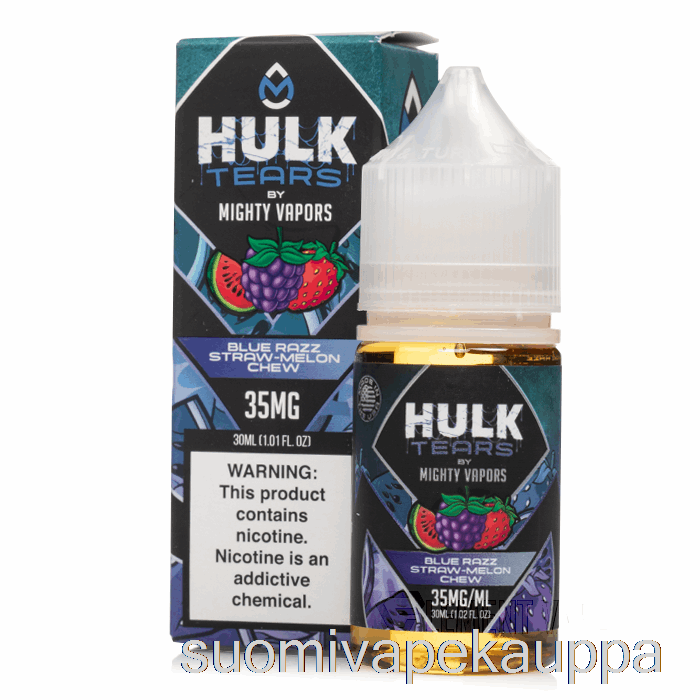 Vape Box Blue Razz Straw Melon Chew - Hulk Kyyneleet Suolat - 30ml 35mg